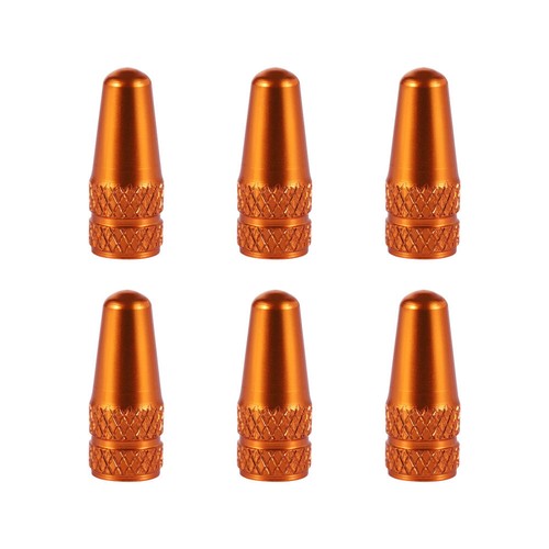 VORCOOL 6 Pcs Aluminum Alloy French Caps for MTB Road Bike Mountain Bike Tyre