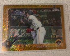 Kazuma Okamoto TOPPS CHROME 2025 NPB Gold Shimmer /50 #98 Toronto Blue jays