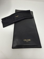 Celine Paris Leather Sunglass Case With Cleaning Cloth