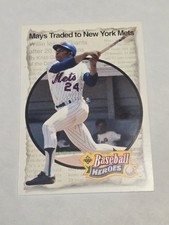 1992 Upper Deck Baseball Heroes Willie Mays Traded to New York Mets #52