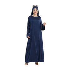 Muslim Women Long Dress Maxi Dubai Vintage Kaftan Abaya Evening Gown Robe Arabic