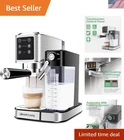 Espresso Coffee Machine 20 Bar Touchscreen Dual Pump Milk Frother Cappuccino ...