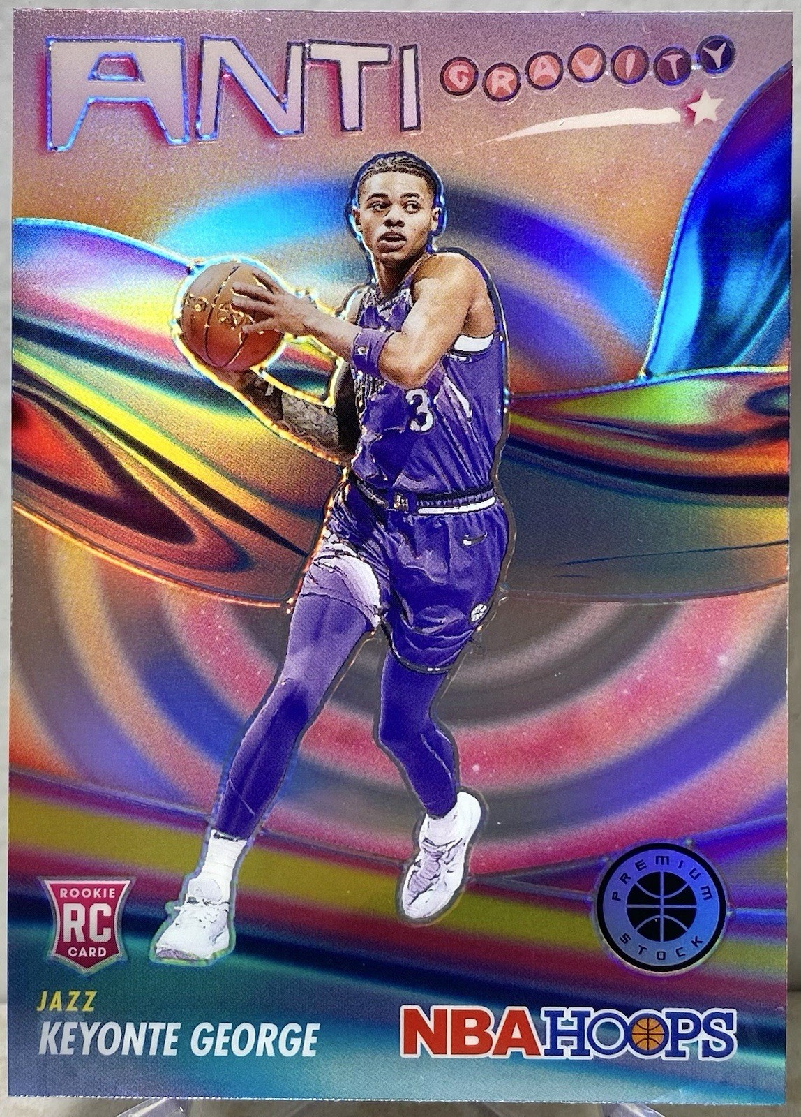2023-24 Panini Nba Hoops Premium Stock - Anti-Gravity Keyonte George #15 Silver