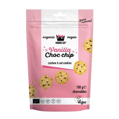 Choc Chip Vanilla Shareables  Mini Vegan Cookies, Glutenfrei, Sojafrei, Bio, ...