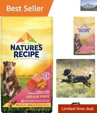 Natural Grain-Free Dry Dog Food, Salmon & Sweet Potato - 4 lb Bag for All Breeds 9.02 per pound