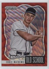 2021 Panini Prizm Old School Red Wave Prizm 35/99 Eddie Mathews #OS-4 HOF 2u3