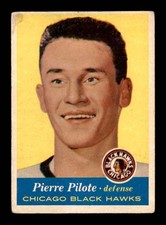 1957 Topps #22 Pierre Pilote RC VG X3195329