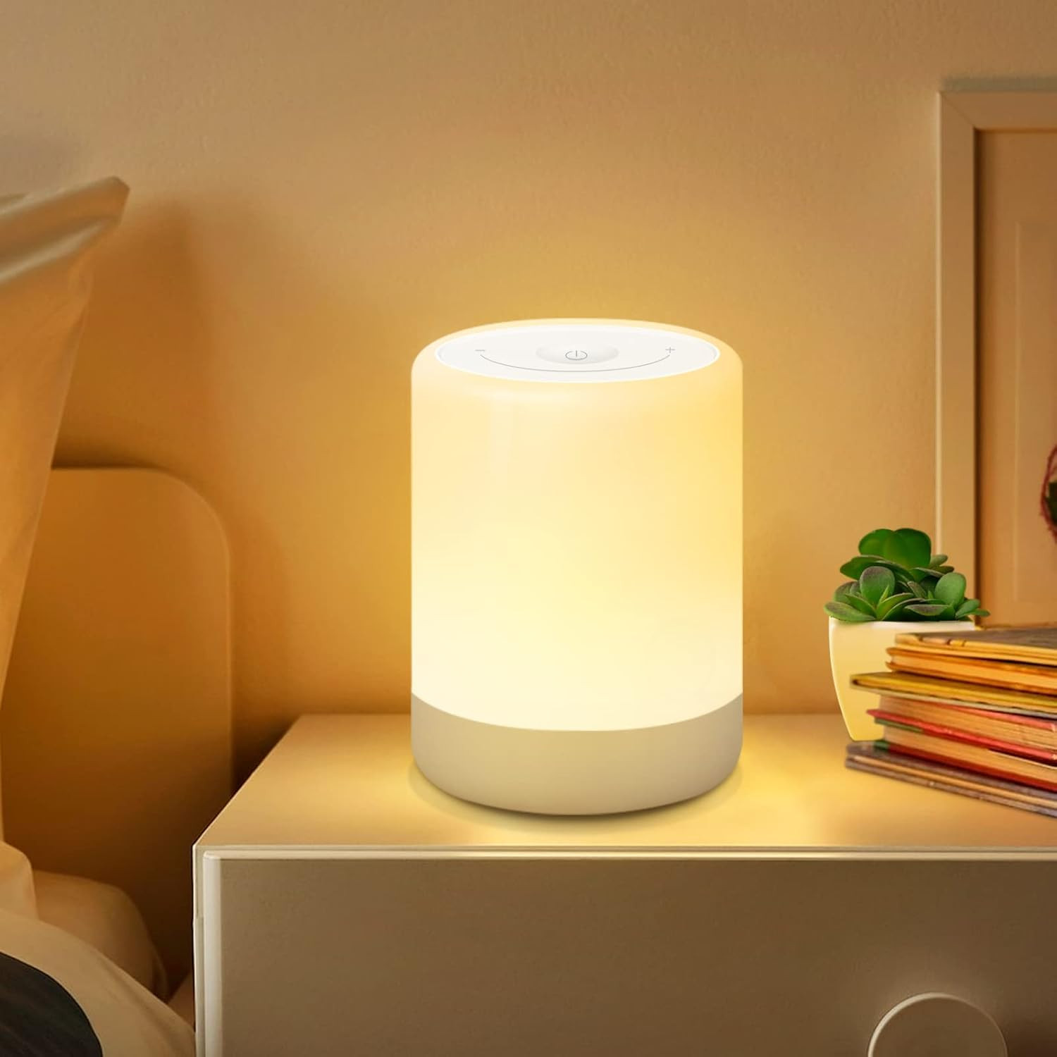 Lampada LED Touch Dimmerabile: Luce Notturna Gradient USB