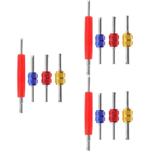 3 Sets Valve Core Wrench Air Conditioning Tool Conditioner Repair Tools Remover - Picture 5 of 12