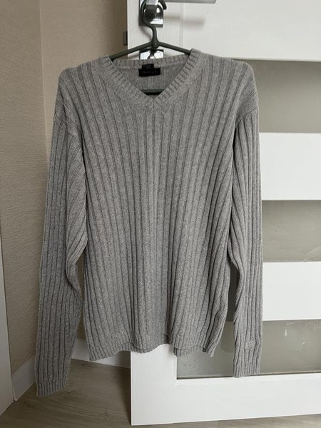 Men Gant Sweater Grey Cotton 38 / M / 46 #7XT2