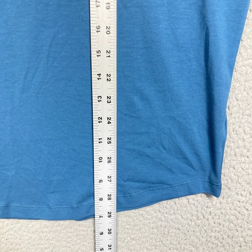Kenneth Cole Active T Shirt Men's Medium Blue Muscle Tee Sleeveless FLAW - Picture 2 of 11