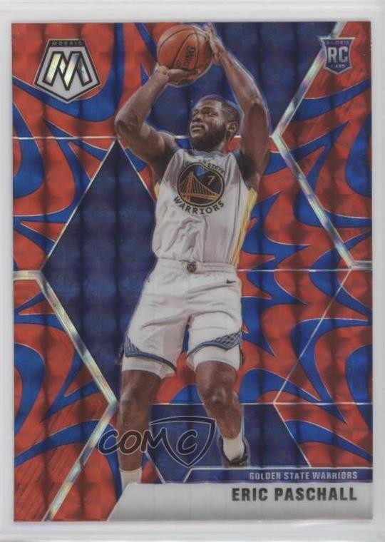 2019-20 Panini Mosaic Rookies Reactive Blue Prizm Eric Paschall #250 2l4
