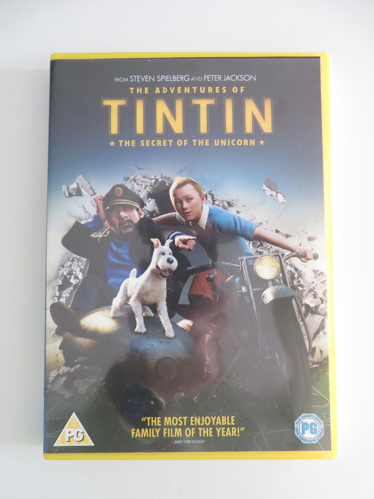 THE ADVENTURES OF TINTIN (DVD) JAMIE BELL ANDY SERKIS 2011 REGION 2
