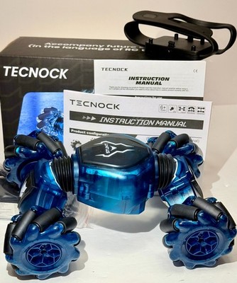 *NEW* TECHNOCK RC CAR ''Gesture Sensing RC Stunt Car'' Translucent Blue (2025) NIB