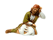 Pastore Dormiente Costume Storici Landi Moranduzzo Cm 10  - Pastori Presepe