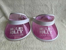 2x Pink Holey Moley Golf Club Sun Visor