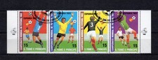 bande 1982 São Tomé e Príncipe 4 timbres championnat mondial de football