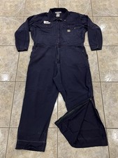 Carhartt FR Coveralls Mens 2XL Navy Blue Flame Fire Resistant Jumpsuit 391-20