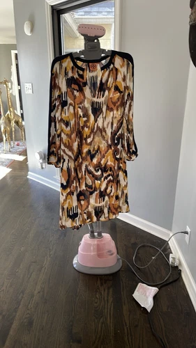 Tory Burch guaina girocollo Meyer in seta arancione marrone