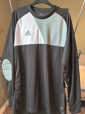 Adidas Goalkeeper Jersey Shirt With Padded Elbows. Men's Size UK L New With Tags - Image 1 of 4
