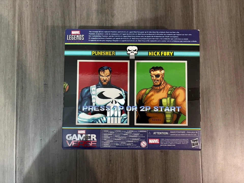 Marvel Legends Gamerverse the Punisher paquete de dos con Nick Fury Foto 4 de 4