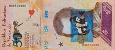 BANKSY * 50 Bolivares * Echte Banknote * Dismaland 2015 * Zertifikat * Stempel