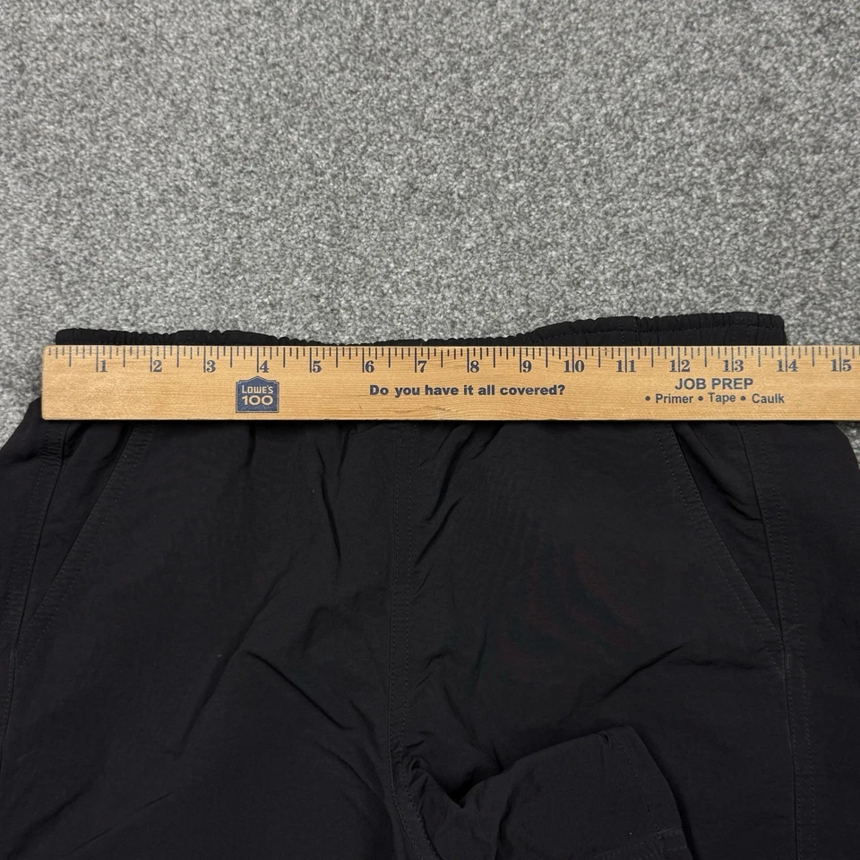 Pantalones Cortos Patagonia Mujer Pequeños Negro Logo Netplus Red de Pesca Reciclado Caminata Correr Foto 4 de 4