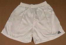 Vintage 90's Adidas Nylon Shorts White Athletic Sport Run Mens Y2K Size L