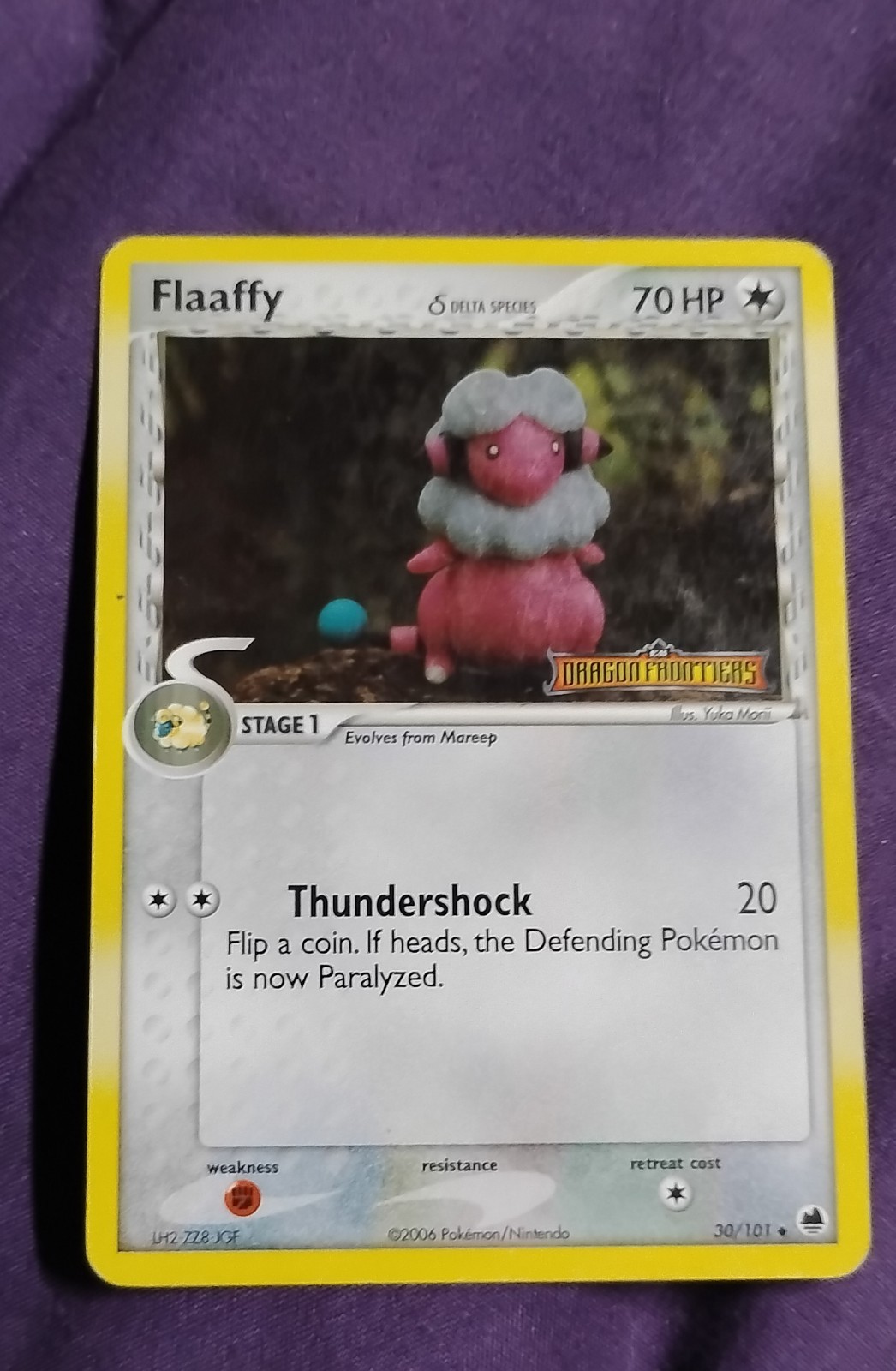 Flaaffy (Delta Species) 30/101 Dragon Frontiers Reverse Holo