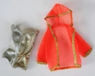 Vintage Dramatic Free Living Barbie Original Gold Swimsuit Jacket Outfit #1116