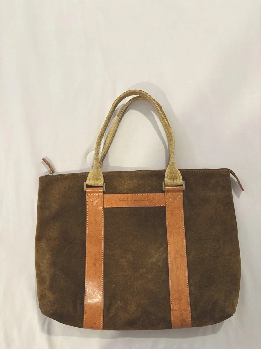 Vintage SalvatoreFerragamo スウェード ボストンバッグ Salvatore Ferragamo Suede Tote Bags for Women for sale | eBay