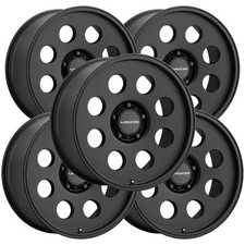Set Of 5 Vision 56 Midway 15x8 5x4.5 -19mm Satin Black Wheels Rims 15 Inch Set Of 5 Vision 56 Midway 15x8 5x4.5 -19mm Satin Black Wheels Rims 15 Inch