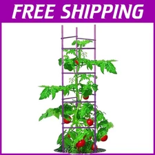 Durable Plastic-Coated 5ft Garden Stakes - Ideal for Climbing Plants Support