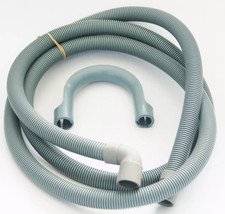 Universal Drain Hose 2.5m Dishwasher Waste Water Outlet 19 & 22mm Bore 90 Degree