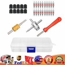 33-piece Bicycle Valve Core Removal Tool Kit For Quick Tire Valve Stem Repair Us 33-piece Bicycle Valve Core Removal Tool Kit For Quick Tire Valve Stem Repair Us