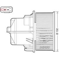 Denso InnenraumgeblÄSe GeblÄSemotor Passend FüR Land Rover Freelander Range