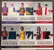 Panini NBA Hoops ROOKIE Sweater PATCHES Bundle Lot of 4 Basketball Cards