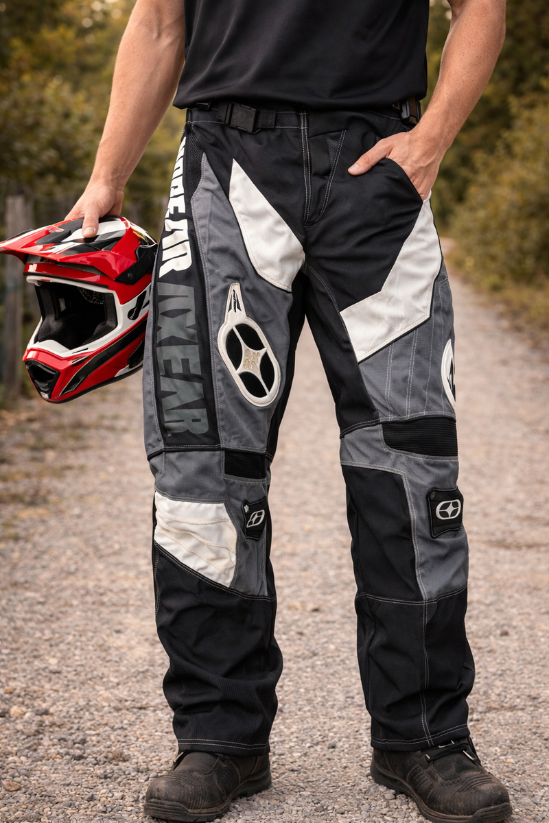 No Fear Motocross Riding Pants Men's Size 34 Black Gray MX Dirt