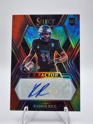 2023 Panini Select DP Rashee Rice X-Factor Tie Dye Auto /25 First On Print RC