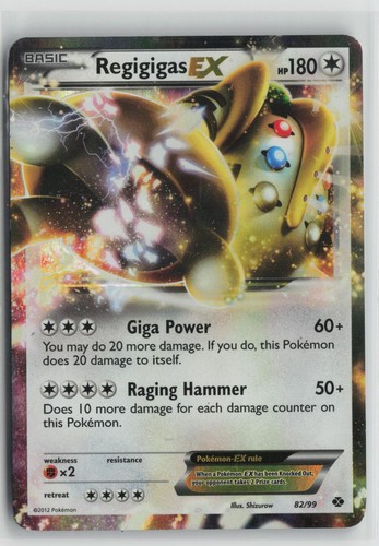 Regigigas EX Lightly Played 82/99 Next Destinies Holo Pokemon