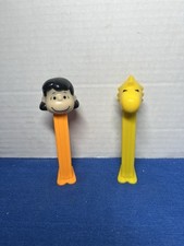 Set Of Two Peanuts PEZ Dispensers Lucy And Woodstock Made In Hungary