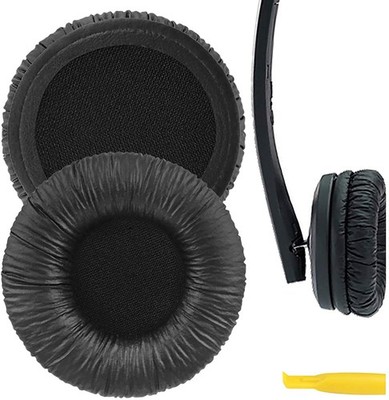 Geekria Protein Leather Ear Pads for Sennheiser PX200, PXC150 Headphones (Black)