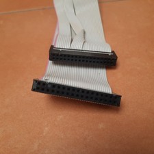 AWM FLOPPY A DRIVE 34 PIN RIBBON CABLE 55cm VINTAGE 1 PIN KEYED