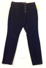 women's Universal Thread corduroy size 8/29R black skinny pockets button front