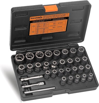 10 Stuks Bout Extractor Set Boor Bit Set 3/8 Aandrijving Impact Gestript Voor Het Verwijderen Van Beschadigde Gebroken Afgeronde Bout & Moer Remover Set  1420