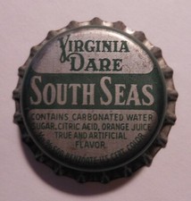 Vintage Virginia Dare "South Seas" ..cork..unused..Soda Bottle Cap