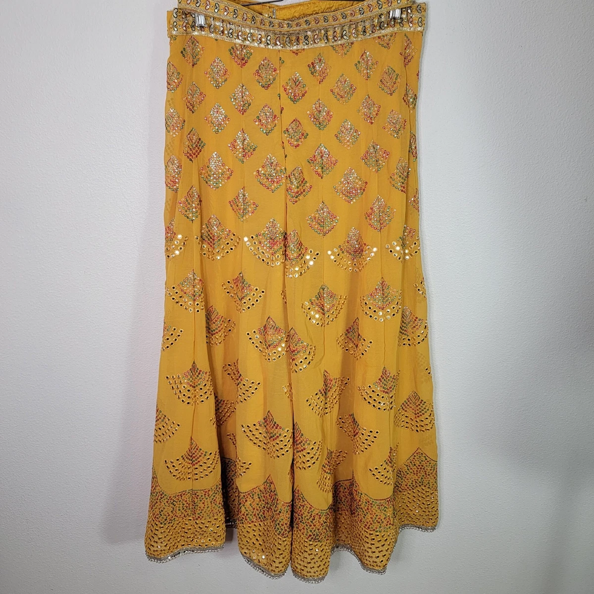Yellow sales sequin pants