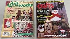 2 Craft Magazines December 1992 & 1993 Craft Works & Quick & Easy Crafts