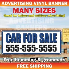 CAR FOR SALE Advertising Banner Vinyl Sign Dealer VENTA DE COCHES Used Finance