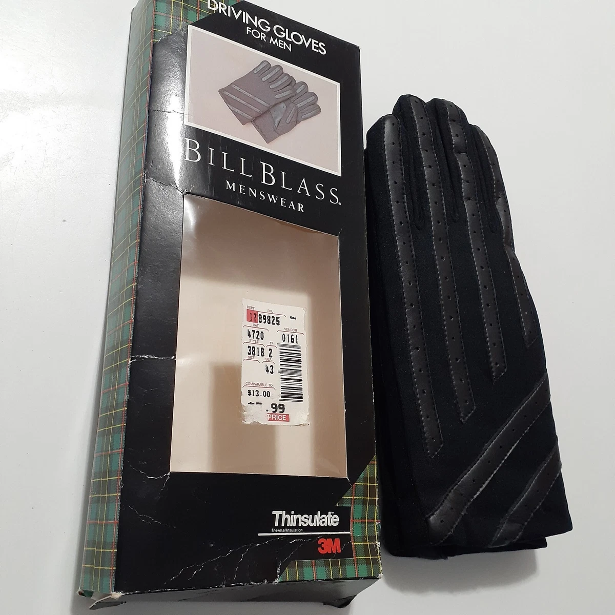 Bill Blass Menswear Driving Gloves For Men Insulate Large XL eBay